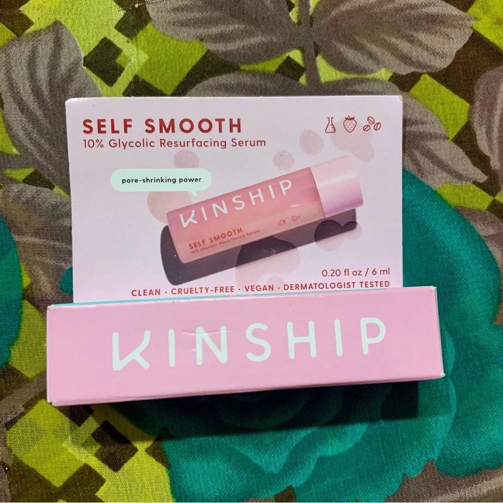 KINSHIP‎ 🌿 Self Smooth 10% Glycolic Resurfacing Serum 🌿 Deluxe Mini New In Box